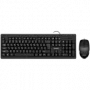 Kombinuotas rinkinys klaviatūra+pelė KB-S320C juoda (104 klavišai, 1000DPI, 2+1 bt.)