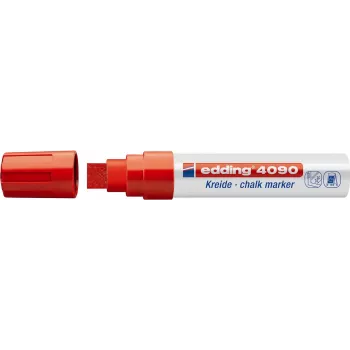 Kreidinis markeris Edding 4090, kaltinis antgalis 4–15 mm, mišrių spalvų rinkinys 4 vnt.