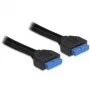 USB laidas Delock 83124 juodas