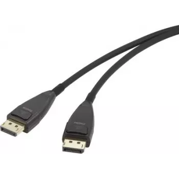Renkforce DisplayPort jungiamasis kabelis [1x DisplayPort kištukas - 1x DisplayPort kištukas] 20 m Juodas (RF-3770962)