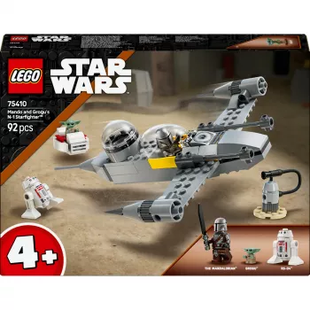 LEGO Star Wars rinkinys 75410 N-1 žvaigždžių naikintuvas, 92 detalės, minifigūrėlės Mando ir Grogu