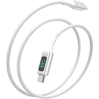 4smarts USB-C į USB-C laidas DigitCord 100W 1,5m baltas