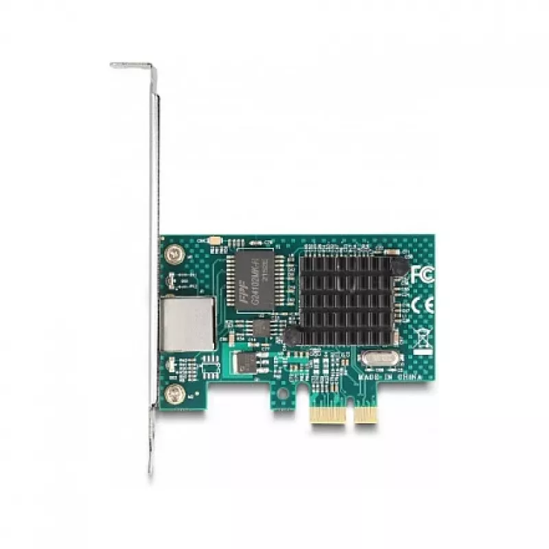 DeLOCK PCI Express x1 kortelė 1 x RJ45 Gigabit LAN BCM Pilka