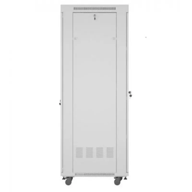 Laisvai pastatomas tinklo spintos stovas LANBERG FF01-6842-12SL 42U, 600×800 mm, 2121 mm aukštis, 1200 kg talpa, IP20, pilkas
