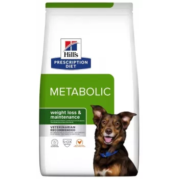 HILL'S PRESCRIPTION DIET Canine Metabolic sausas šunų ėdalas su vištiena 12 kg
