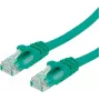 VALUE – pataisos laidas RJ-45 (M) į RJ-45 (M) – 2 m – UTP – CAT 6a – liejamas, su apsauga nuo užkliuvimo – žalias, RAL 6016 (21.99.1442)