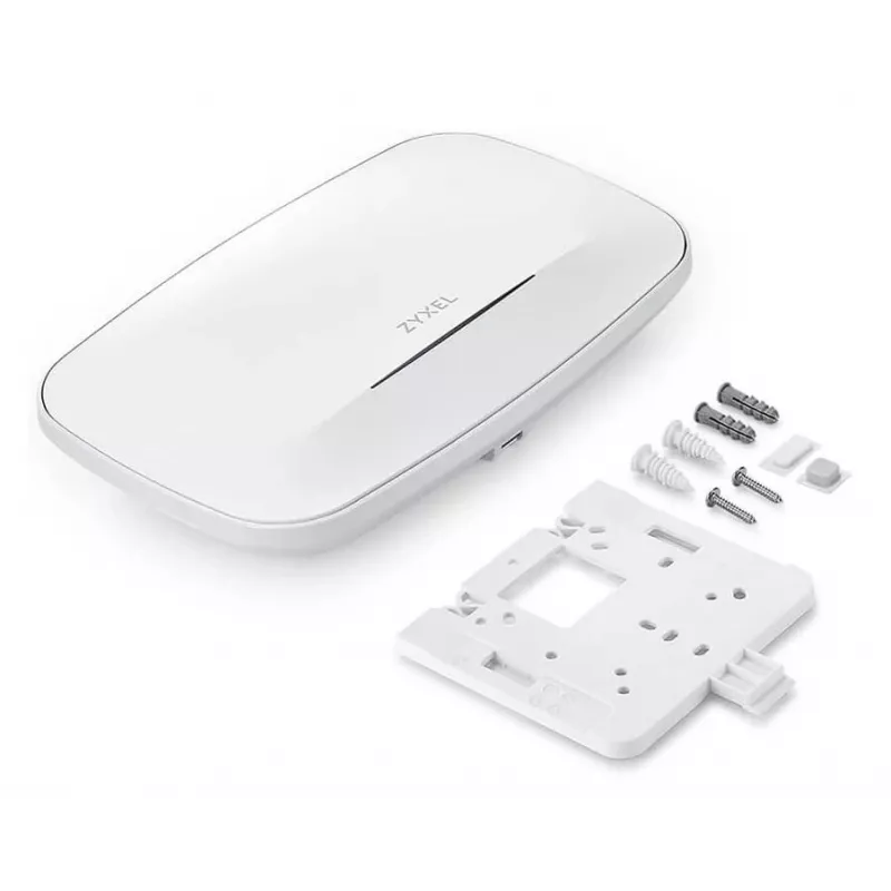 Belaidis prieigos taškas Zyxel NWA210AXV2-EU0101F — dviejų juostų 2,4/5 GHz, 2975 Mbps, 2× RJ-45, PoE, baltas