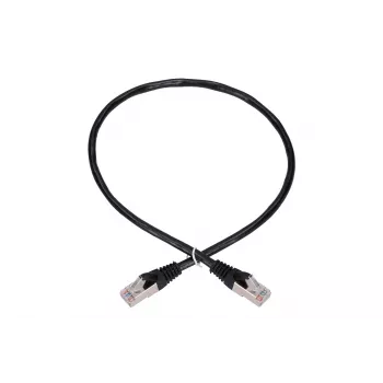 Extralink LAN Patchcord Kat.5e RJ-45 F/UTP 0,5 m Juoda