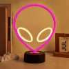 Stalinė lempa MANTA SNL86PK Style Neon Lights UFO Pink – dekoratyvinė neoninė rožinė lempa