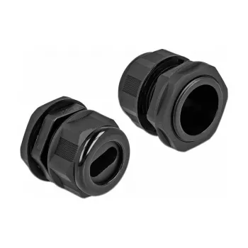 Kabelio įvadas DeLOCK 60389 Juodas Plastmasinis 2 vnt.