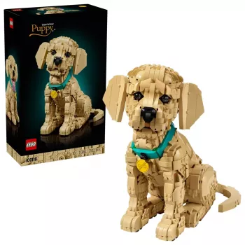 LEGO ICONS 11384 Auksaspalvis retriveris šuniukas