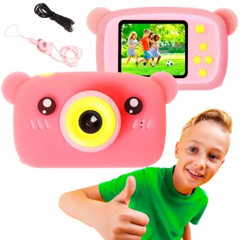 Vaikiška skaitmeninė fotokamera Extralink H25 PINK, nuo 3 metų