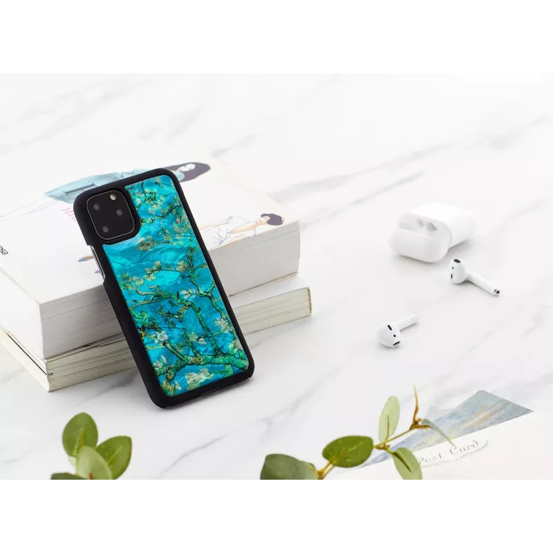 Apsauginis dėklas iKins iPhone 11 Pro — migdolų žiedas juodas