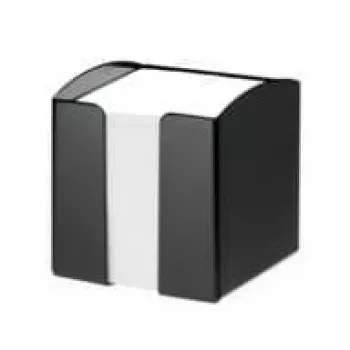 Dėžutė užrašams Durable TREND Square Black 105x100x100 mm