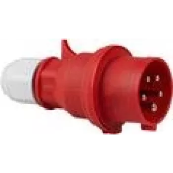 CEE kištukas AS Schwabe 61425 — 5 kontaktų 400V, IP44, raudonas