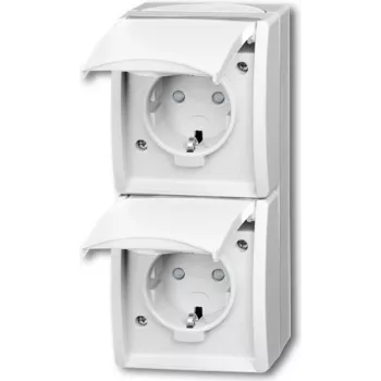 Busch Jaeger 20-02 EBW-54 Kištukinis lizdas CEE 7/3 baltas (2084-0-0722)