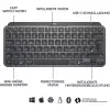 Logitech MX Keys Mini - klaviatūra - su foniniu apšvietimu - Bluetooth - QWERTZ - Šveicariška - Graphite (920-010485)