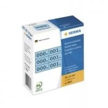 HERMA 4803 numerių etiketės trigubais skaičiais
