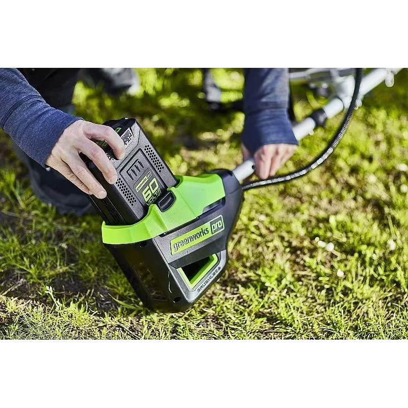 Žoliapjovė-pjovimo virvele Greenworks GD60BCB 60V bešepetėlė