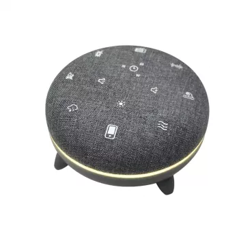 Nešiojamas garsiakalbis MANTA SPK03-GR Szumi-GO – žalias, Bluetooth, kūdikio miego garsai, laikmatis, RGB foninis apšvietimas, 12,5×7,5×12,5 cm