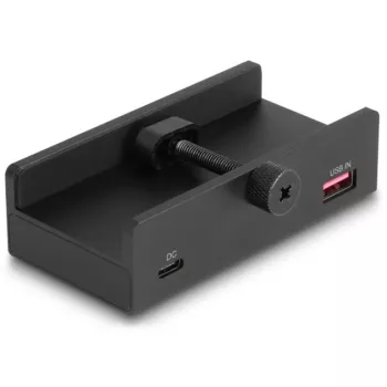 DeLOCK 64284 USB 3.2 Gen 2 šakotuvas (USB Type-A, 4 prievadai, 5000 Mbit/s, juodas)