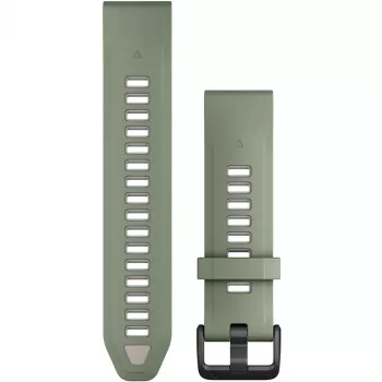 Garmin Quickfit 010-13391-02 keičiamas dirželis 20 mm, žalia/pilka, silikoninis