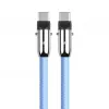 2-in-1 USB-C laidas 1 m mėlynas
