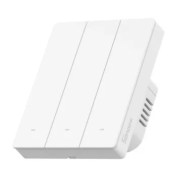 WiFi išmanusis sieninis jungiklis Sonoff M5-3C-80W 3 kanalų rėmui