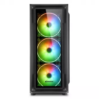 PC korpusas Sharkoon TK4 RGB Midi Tower juodas