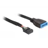 Vidinis USB kabelis DeLOCK 83776 0,45 m, vyriškas į moterišką