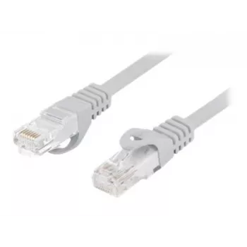 Tinklo kabelis LANBERG PCU6-10CU-0025-S Cat6 U/UTP 0,25 m RJ-45 tiesinis, pilkas, 10000 Mbit/s