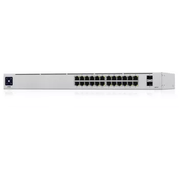 Ubiquiti UniFi 24-Port PoE valdomas L2/L3 Gigabit Ethernet (10/100/1000) maitinimas per Ethernet (PoE) 1U sidabrinis