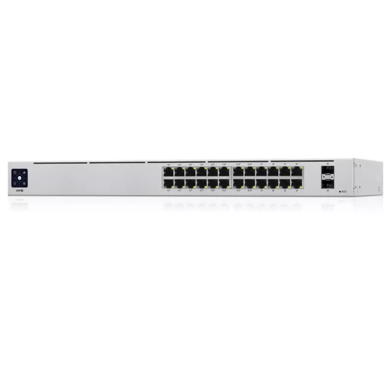 Ubiquiti UniFi 24-Port PoE valdomas L2/L3 Gigabit Ethernet (10/100/1000) maitinimas per Ethernet (PoE) 1U sidabrinis