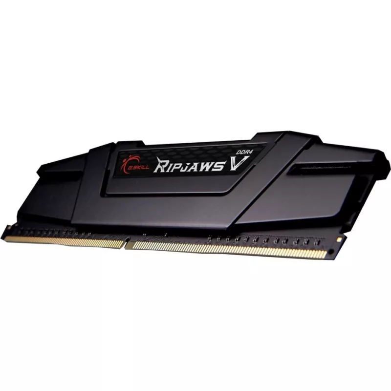 DIMM 16 GB DDR4-3200 (2x 8 GB) Dual-Kit, Arbeitsspeicher schwarz, F4-3200C16D-16GVKB, Ripjaws V, INTEL XMP