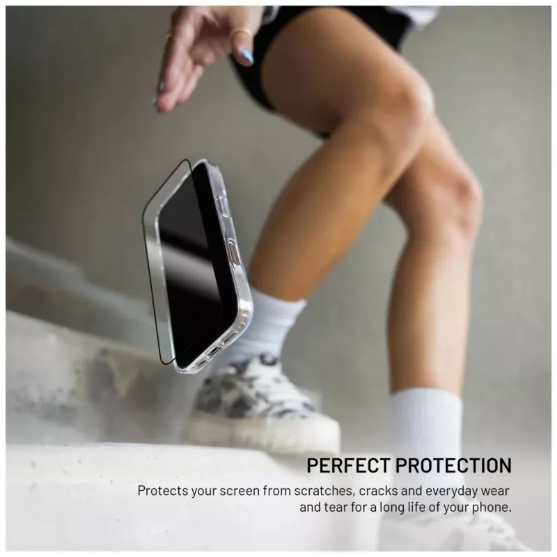 Fiksuotas ekrano apsauginis stiklas | Apple | iPhone 17 Pro Max | Stiklas | Juodas