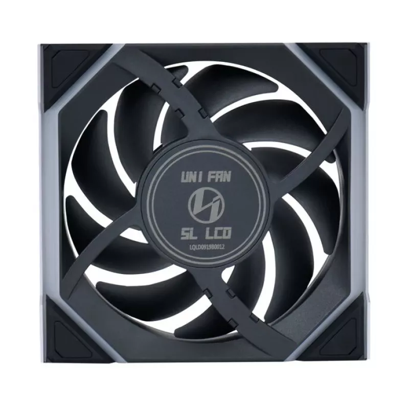 Lian Li UNI FAN SL Wireless LCD 120 12 cm juodas 31 dB 51,45 cfm