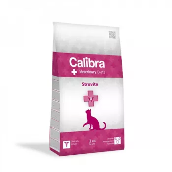 Sausas ėdalas katėms Calibra VD Cat Struvite 2 kg – veterinarinė dieta šlapimo takų palaikymui, vištiena