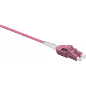 Skaidulinis kabelis Helos LWL Patch Cable Uniboot LC/LC Duplex 50/125µm OM4 1,0m Juodas