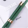 Dėklas vėrinys iPhone Xs Max Lookabe – auksinis su žaliu dirželiu
