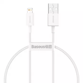 Baseus Superior Series laidas USB į Lightning, 2,4 A, 0,25 m (baltas)