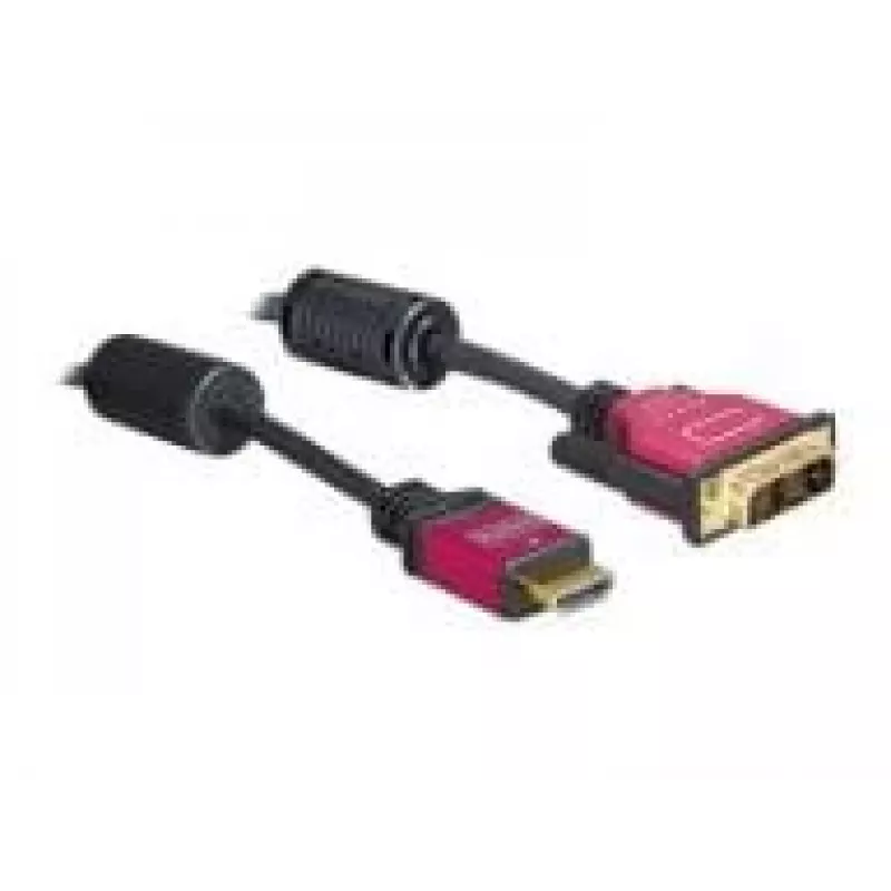 Kabelis HDMI - DVI DeLOCK 84343 3,0 m vyriškas / vyriškas