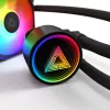 Montech LIGHTFLOW 240 ARGB (B) procesoriaus aušintuvas, 240 mm, skystinis, ARGB