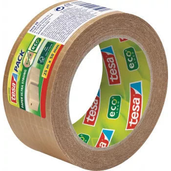 tesapack Popierinė lipni juosta Ultra Strong 50mm, ruda, su siūlų armavimu, 25m, 56000-00000-00