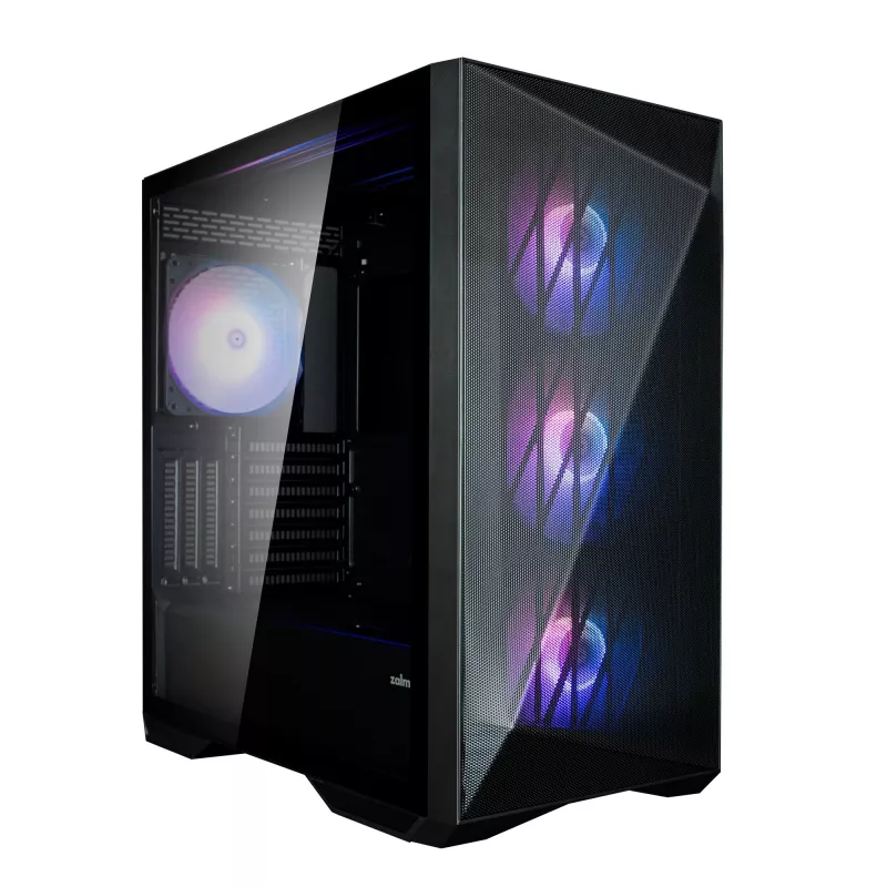 Zalman Z9 Iceberg MS juodas ATX vidutinis bokštas kompiuterio korpusas su 4x 140 mm ARGB ventiliatoriais