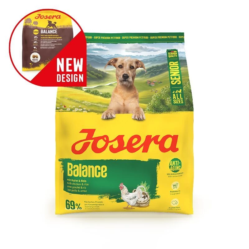 Sausas šunų ėdalas JOSERA Senior Balance 3 kg – pilnavertė mityba senjorams