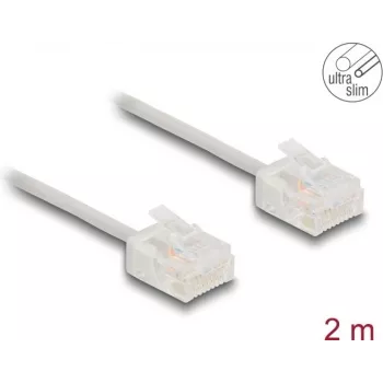 Tinklo kabelis DeLOCK RJ45 Cat.6 2m pilkas