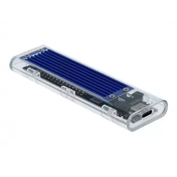 SSD korpusas DeLOCK 42620 išorinis korpusas M.2 NVMe PCIe SSD su USB Type-C moterišku permatomu