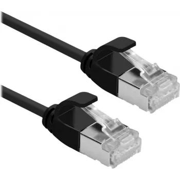 ROLINE GREEN U/FTP Patch Cable Cat.6A (Class EA), LSOH, plonas, juodas, 2 m (21.44.3355)