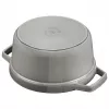 Staub 40509-312-0 puodas 5.25 L apvalus Graphite, pilkas