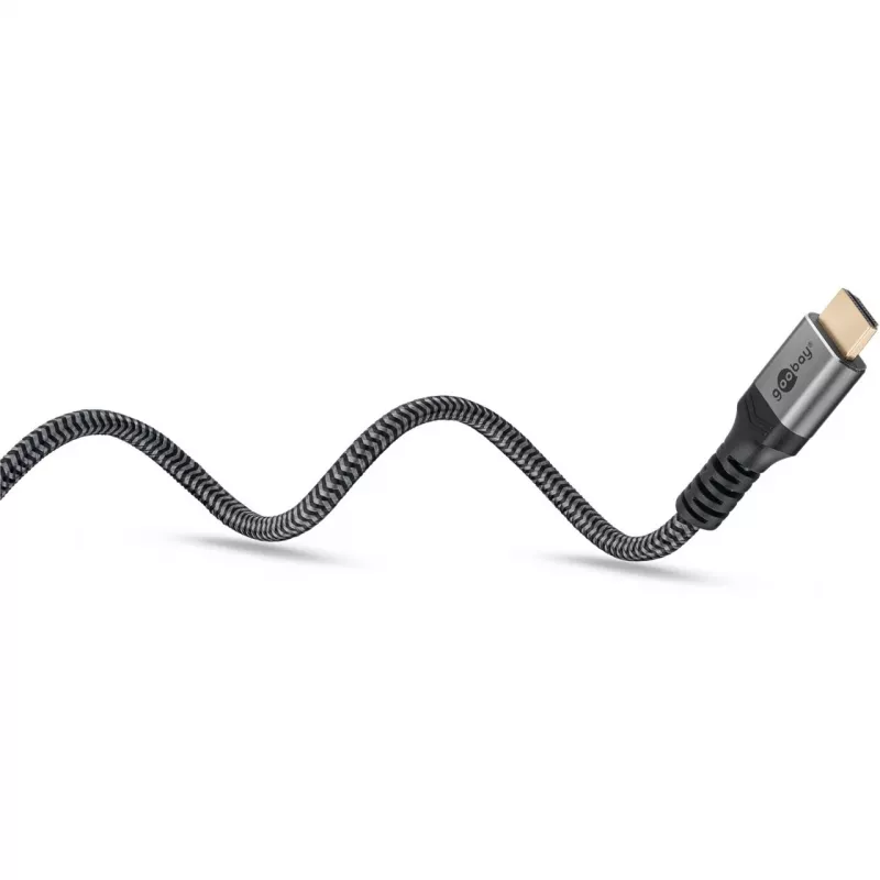 Goobay 64999 HDMI kabelis 0,5 m HDMI A tipo (standartinis) pilkas (64999)